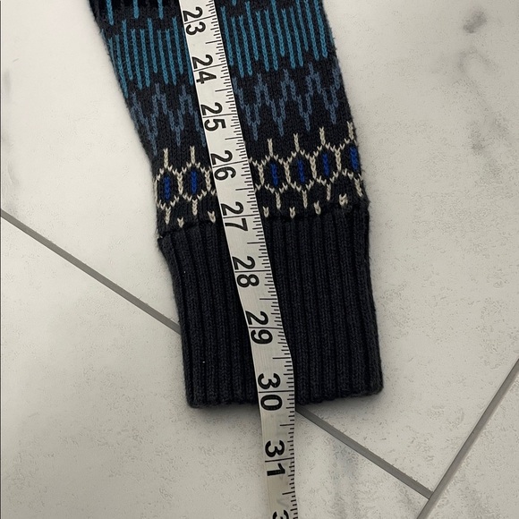 Mossimo Supply Co. Men’s Crewneck Sweater Fair Isle Multi Blue Pattern Sz S - Picture 13 of 14